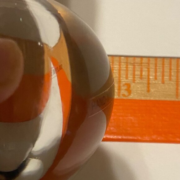 Vtg Hand-Made In Poland Crystal Clear Glass Paperweight 2.5"x3" Elegant Office - Picture 7 of 7